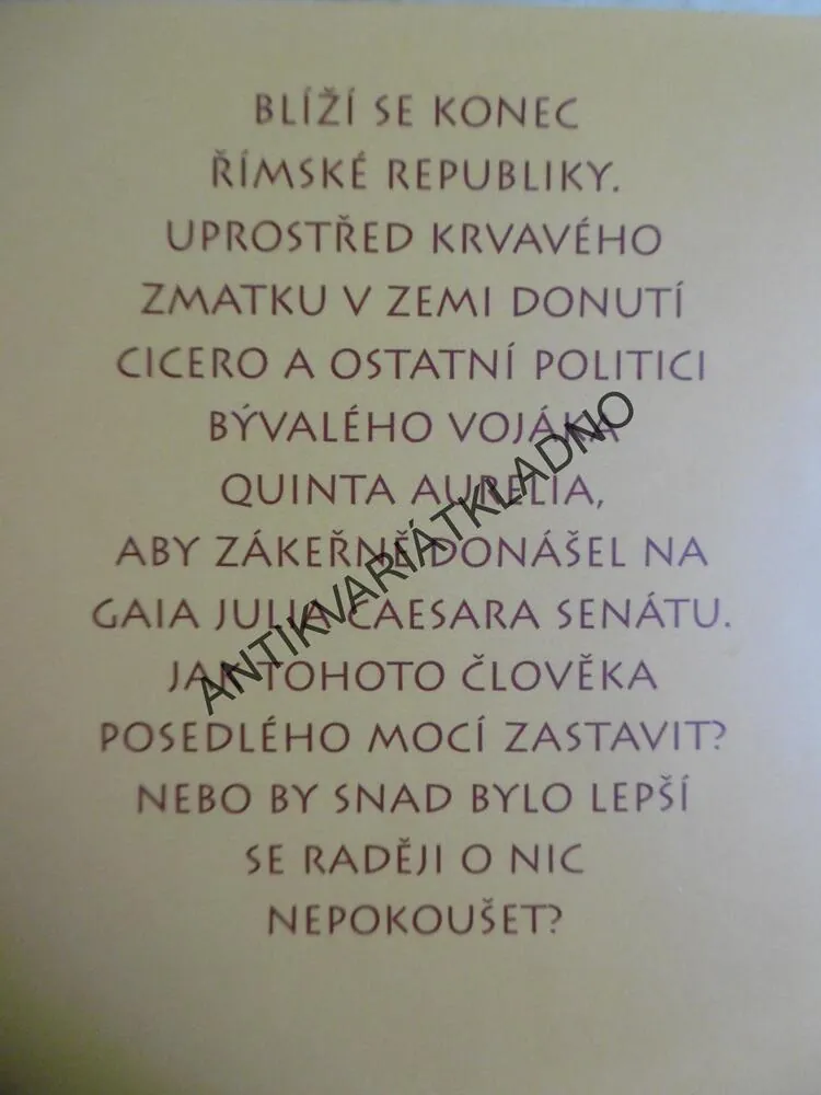 PORAŽENÝ VÍTĚZ PRO CAESAROVU MOC A SLÁVU, GISBERT HAEFS, **an