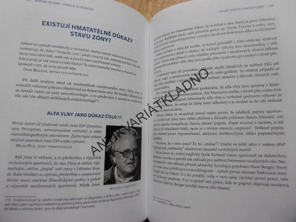 SPORT, VÝKON A METAFYZIKA, JELÍNEK, JETMAROVÁ
