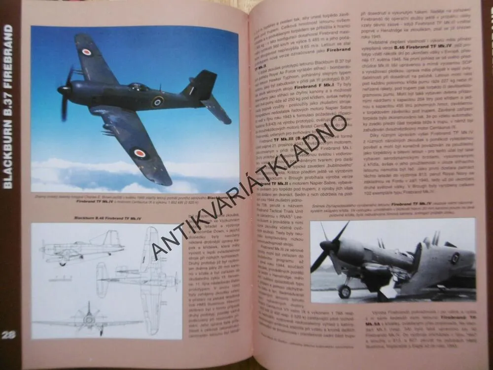 LETADLA 1939-45, 1.DÍL, STÍHACÍ A BOMBARDOVACÍ LETADLA VELKÉ BRITÁNIE, **an