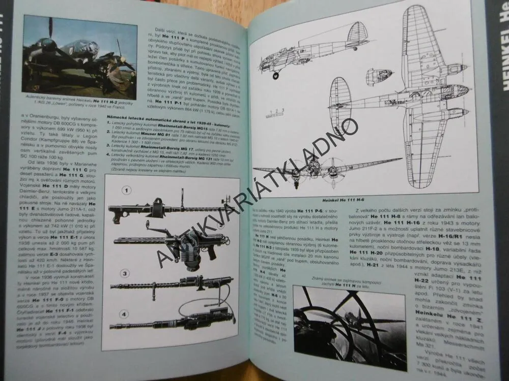 LETADLA 1939-45, 1.DÍL, STÍHACÍ A BOMBARDOVACÍ LETADLA NĚMECKA, **an