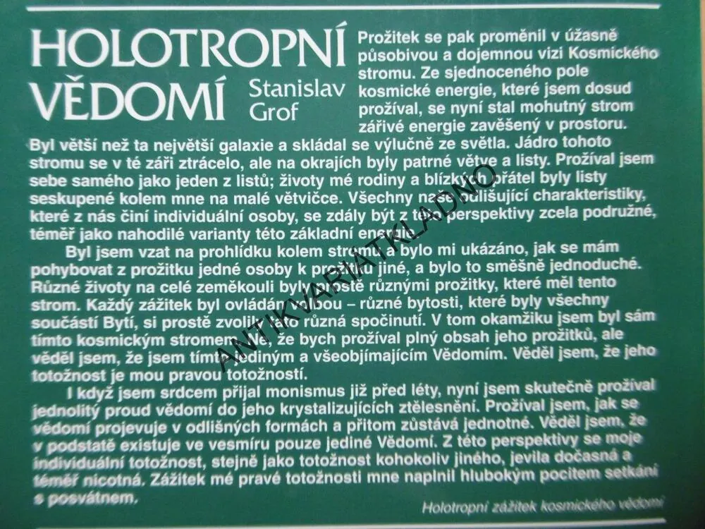 HOLOTROPNÍ VĚDOMÍ, STANISLAV GROF, HAL ZINA BENNETT