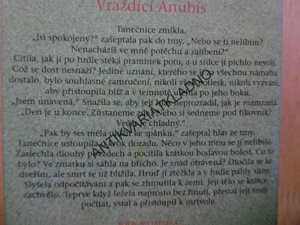 VRAŽDÍCÍ ANUBIS, PAUL DOHERTY, **an