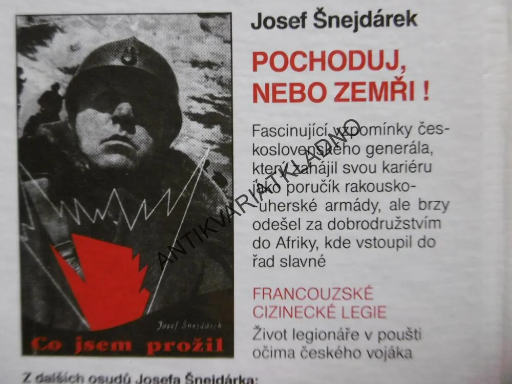 POCHODUJ, NEBO ZEMŘI! JOSEF ŠNEJDÁREK