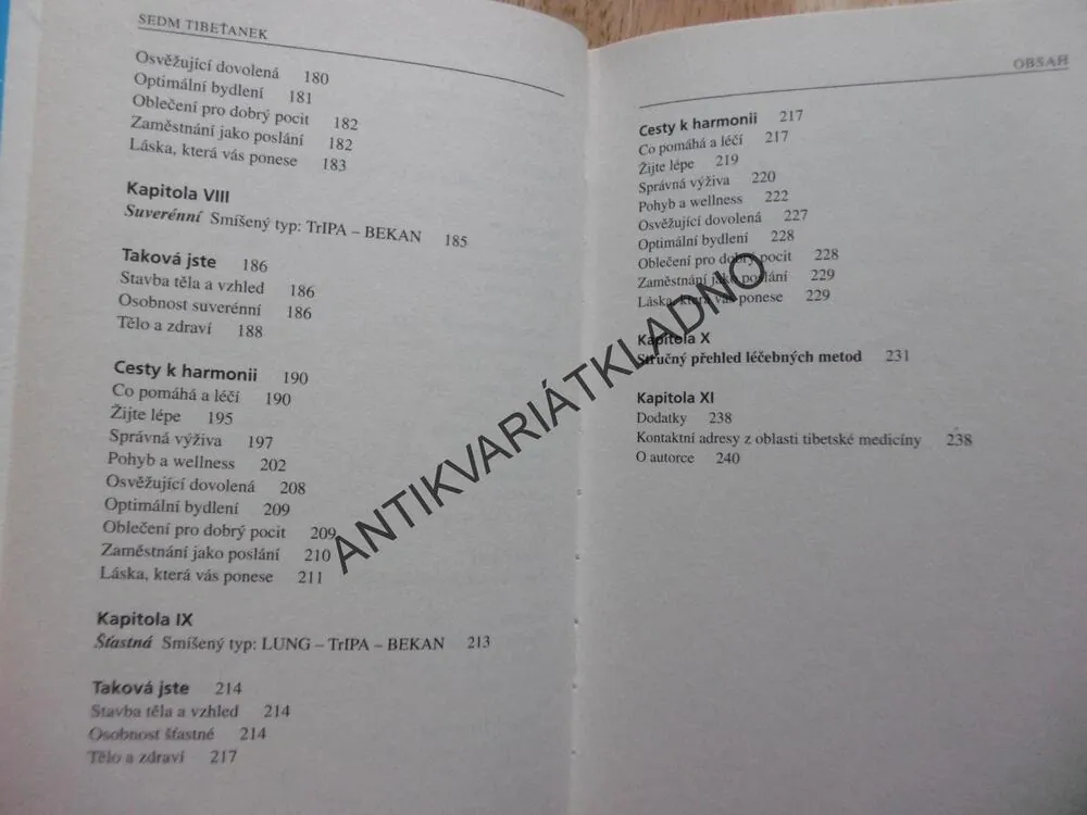 TAJEMSTVÍ CHUTI DO ŽIVOTA, SEDM TIBEŤANEK, GERTI SAMELOVÁ, **an