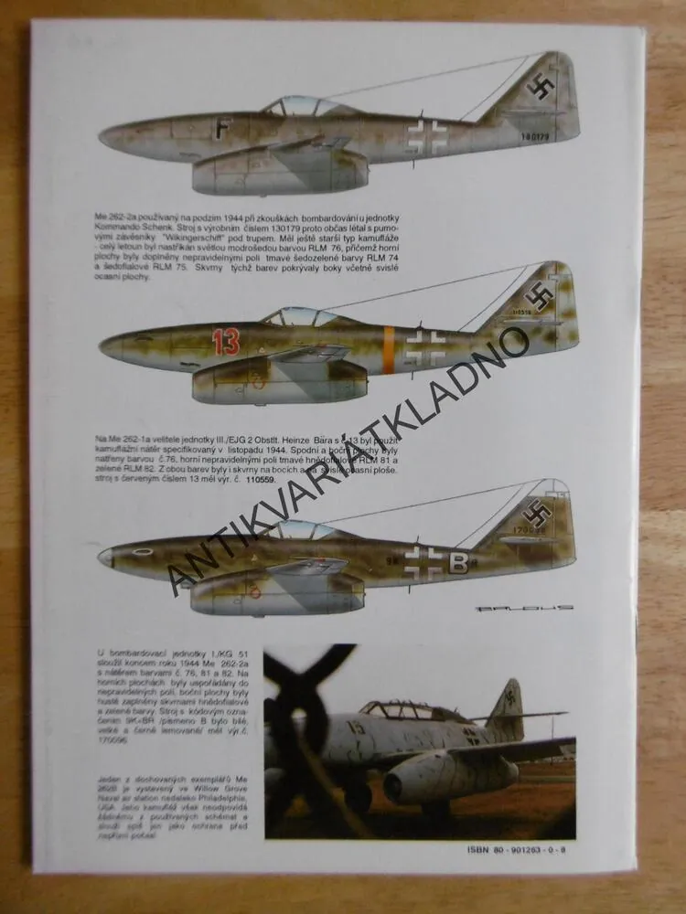 MESSERSCHMITT, ME 262 SCHWALBE