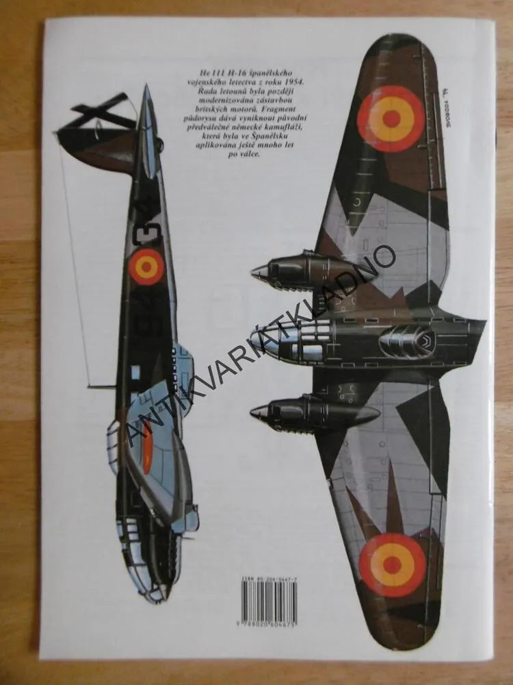 BOMBARDOVACÍ LETOUN HEINKELL HE 111, CHODIL, SVOBODA, MILITARIA, HOBBY