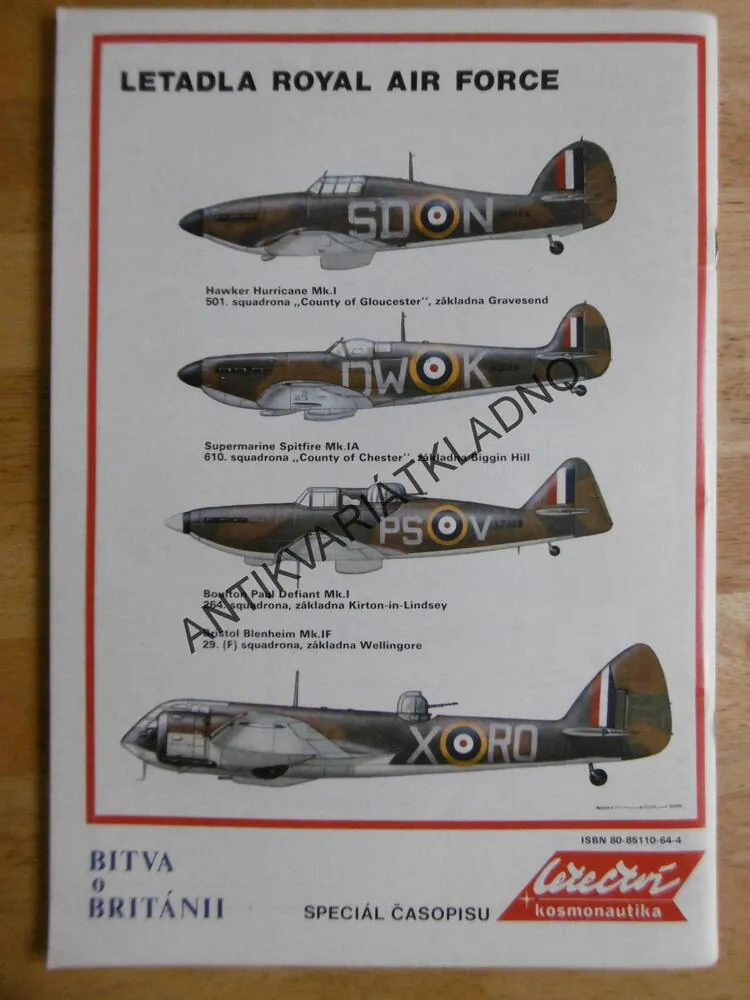 BITVA O BRITÁNII,1940, LETECTVÍ A KOSMONAUTIKA SPECIÁL, L+K, **an