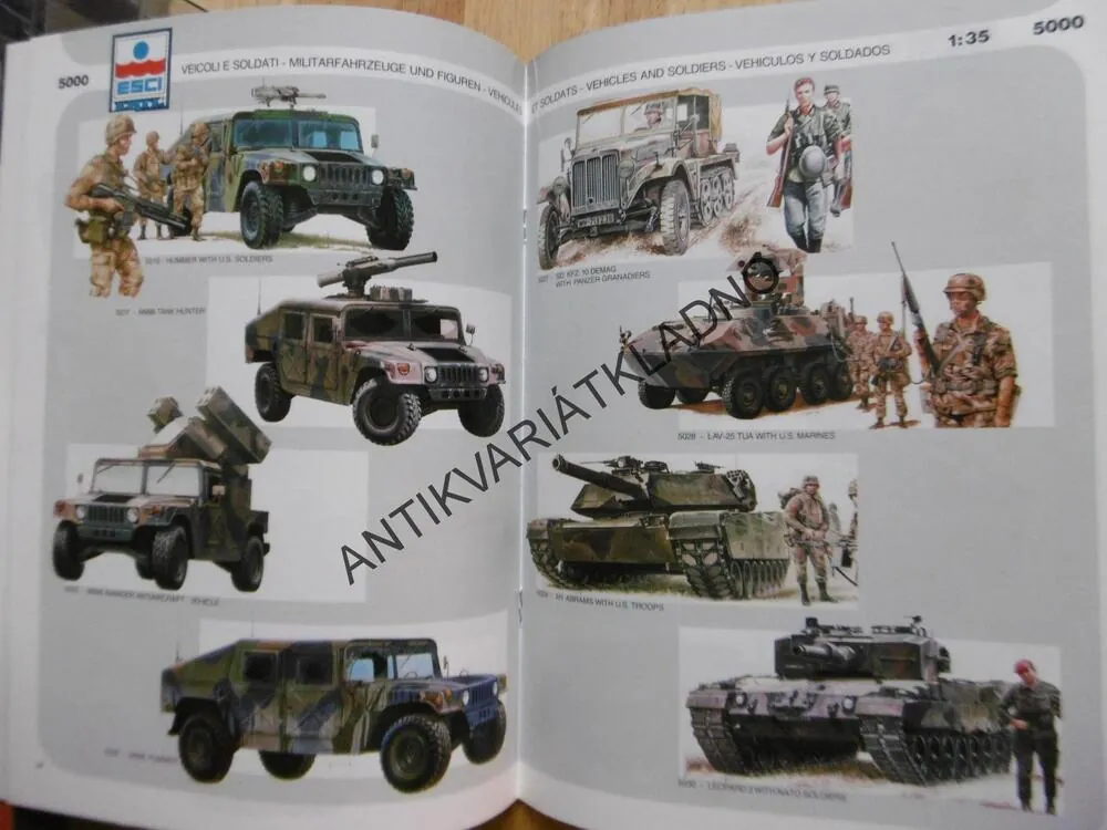 ESCI-EETL PLASTIC HOBBY KITS ITALY 1990, KATALOG