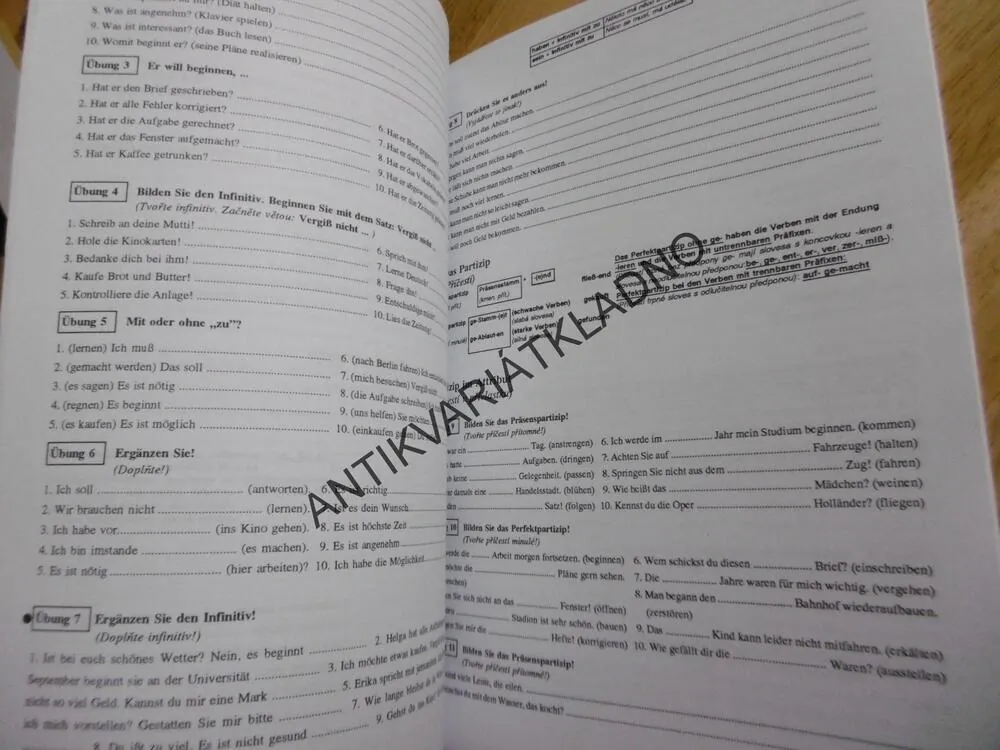 WIR ÜBEN DEUTSCHE GRAMMATIK, MATURITA Z NĚMČINY, JUSTOVÁ, NĚMECKÝ JAZYK, NĚMČINA
