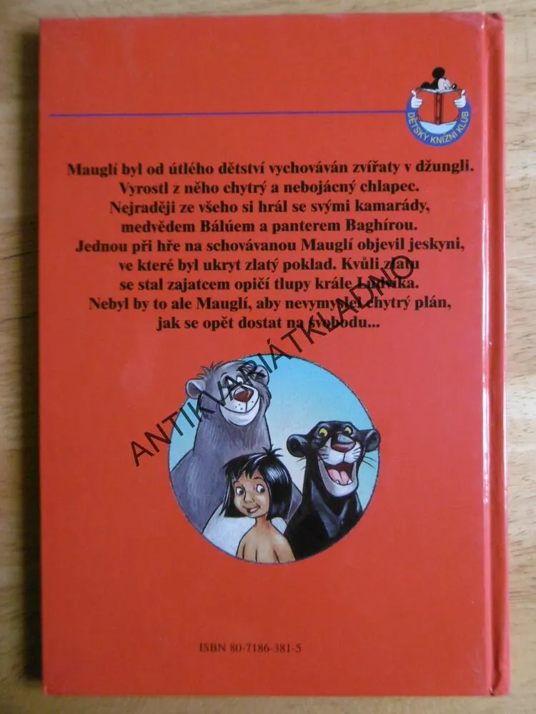 MAUGLÍ A ZLATÝ POKLAD, WALT DISNEY, **an