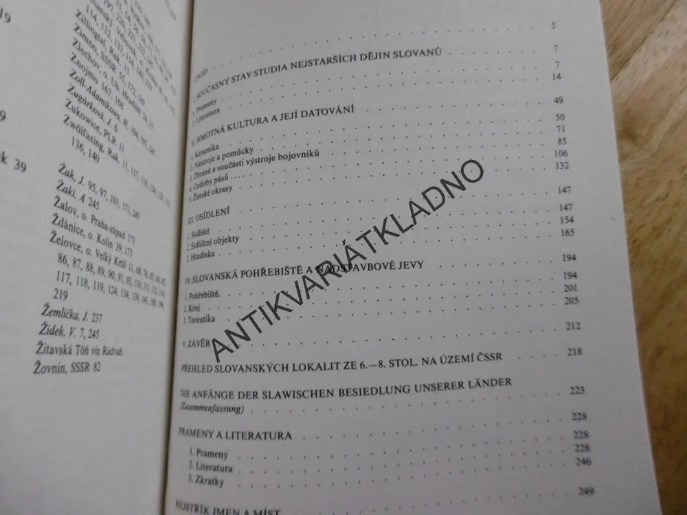 POČÁTKY SLOVANSKÉHO OSÍDLENÍ NAŠICH ZEMÍ, KLANICA,