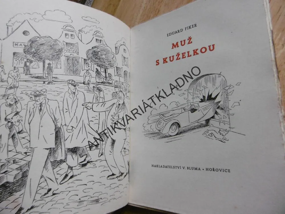 MUŽ S KUŽELKOU, EDUARD FIKER, 1945