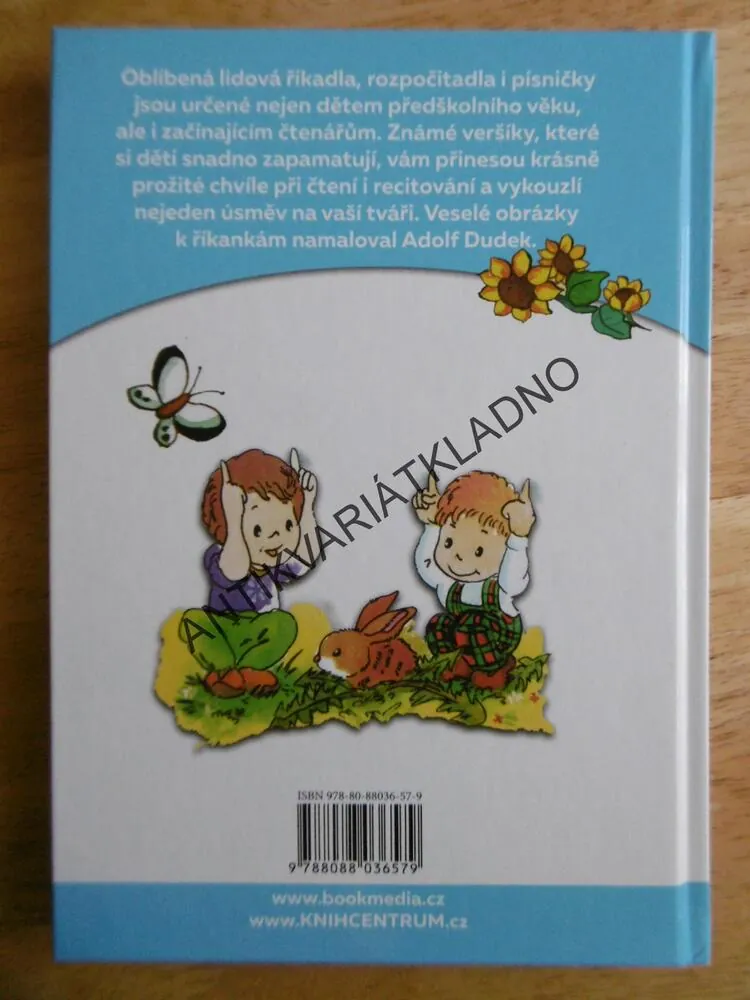 SKÁKAL PES PŘES OVES, ŘÍKADLA PRO DĚTI, ADOLF DUDEK, **an
