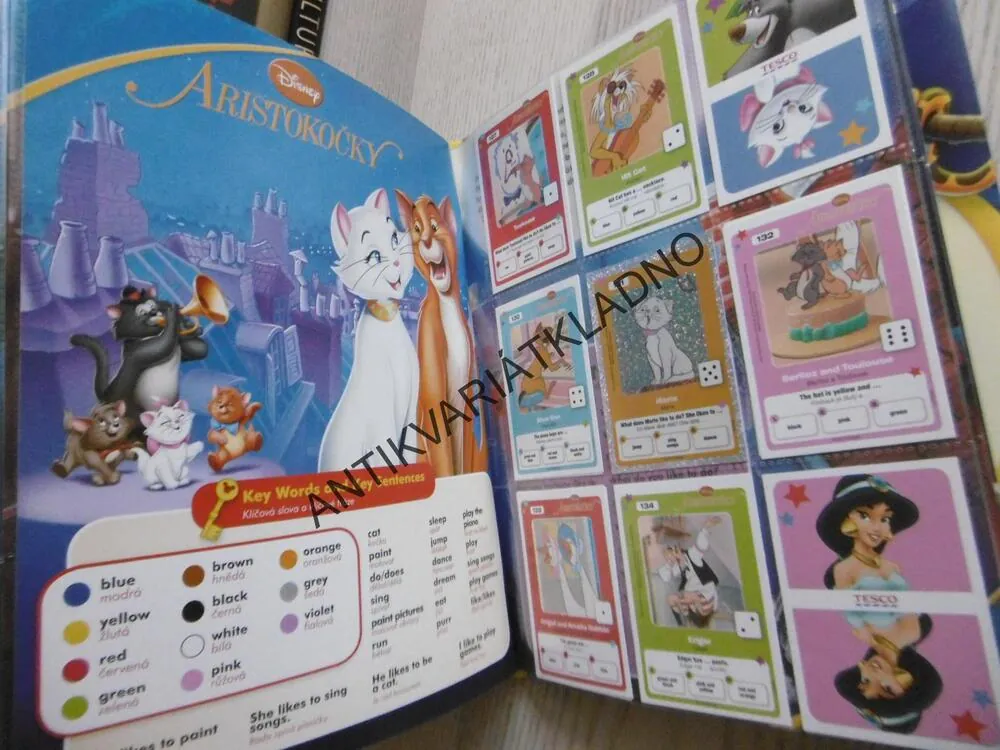 KLASICKÉ POHÁDKY DISNEY, SBÍREJ, HRAJ SI A UČ SE ANGLICKY, SBĚRATELSKÉ KARTIČKY, **an