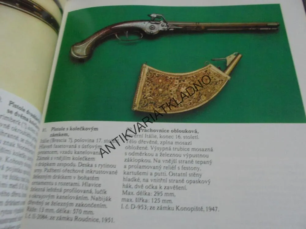 VZÁCNÉ ZBRANĚ A ZBROJ ZE SBÍREK VOJENSKÉHO MUZEA PRAHA, **an