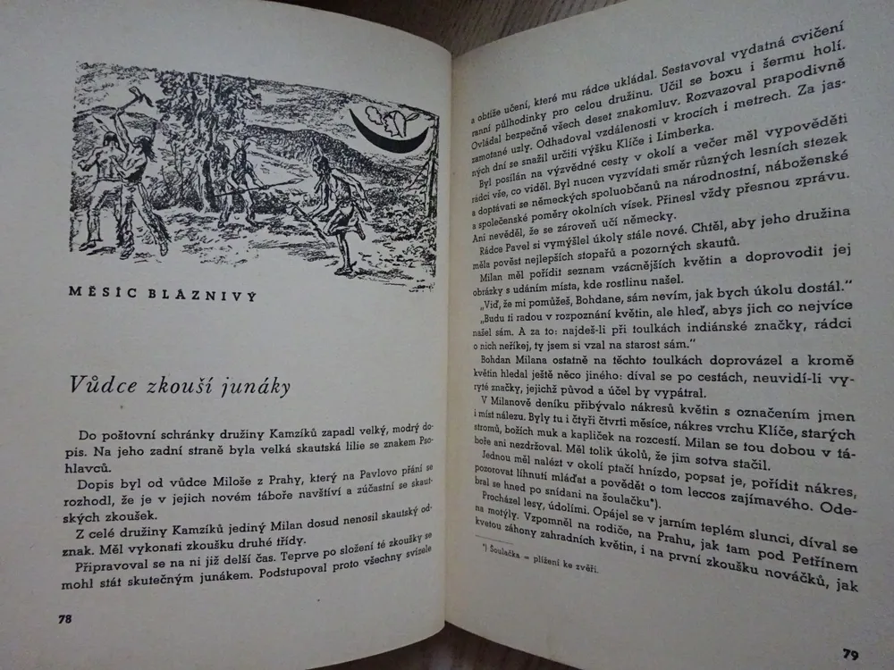 SKAUTSKÝ ROK DRUŽINY KAMZÍKŮ, JOSEF KOVÁŘ, 1938, **an