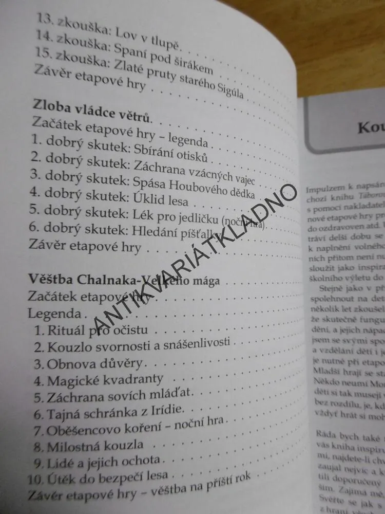 ETAPOVÉ HRY V PŘÍRODĚ, MAJKA FOGLOVÁ