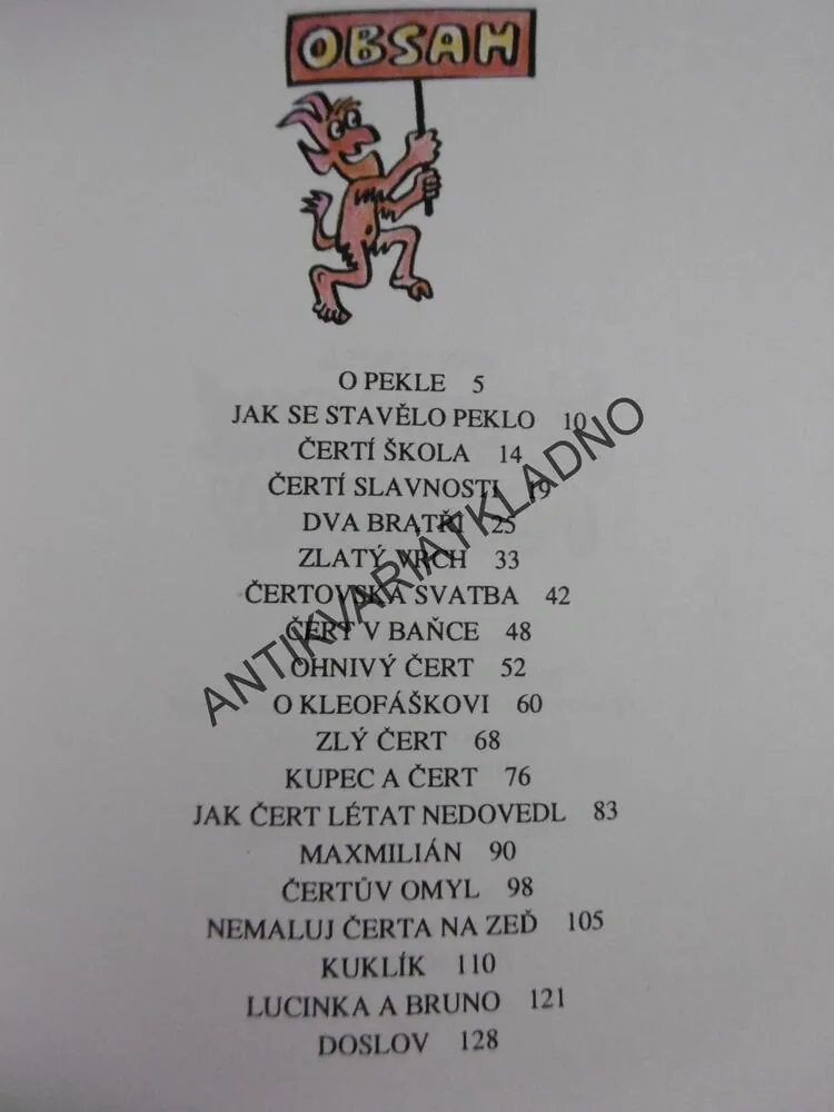 ČERTOVSKÉ POHÁDKY, JAN TEUFEL, PEKÁREK, 1993