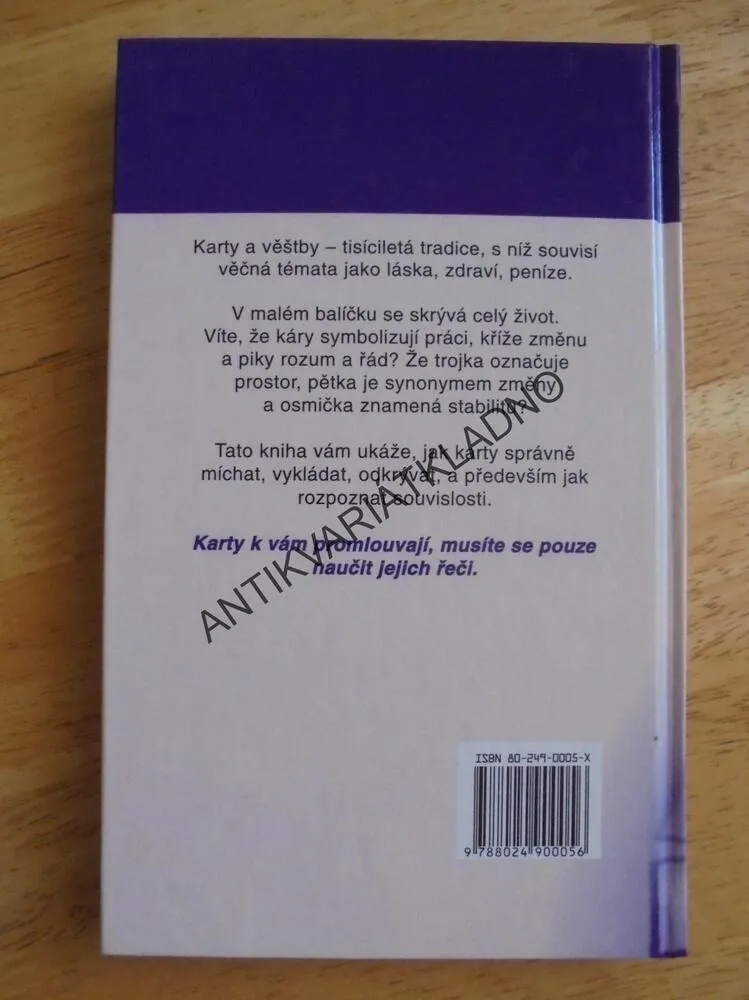 VYKLÁDÁNÍ Z KARET, TAJEMSTVÍ LIDSKÉHO OSUDU, TAROT KARTY, **an