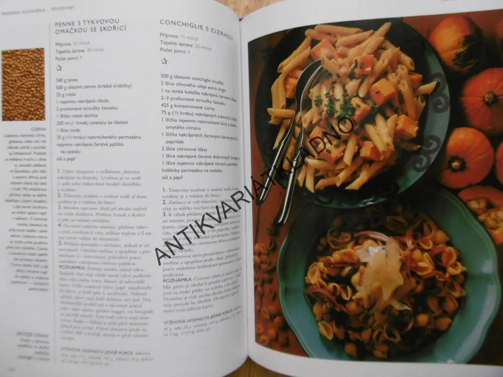 MODERNÍ KUCHAŘKA TĚSTOVINY, **an