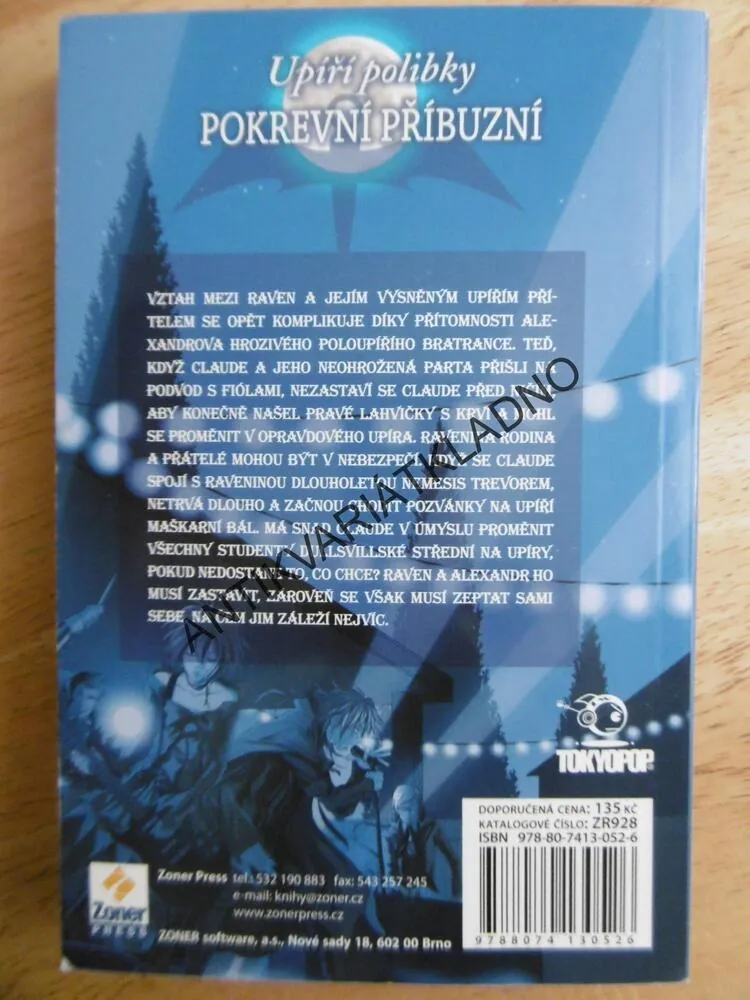 UPÍŘÍ POLIBKY POKREVNÍ PŘÍBUZNÍ, DIL.3.,ELLEN SCHREIBER, GRAFIKA REM, KOMIKS
