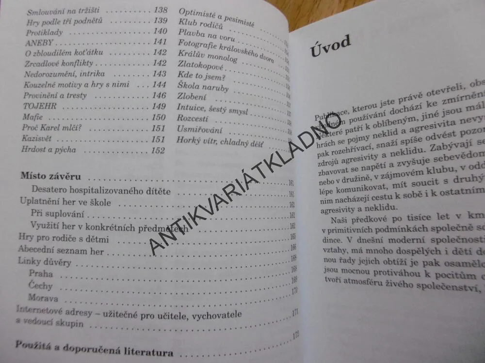 HRY PRO ZVLÁDÁNÍ AGRESIVITY A NEKLIDU, ŠIMANOVSKÝ