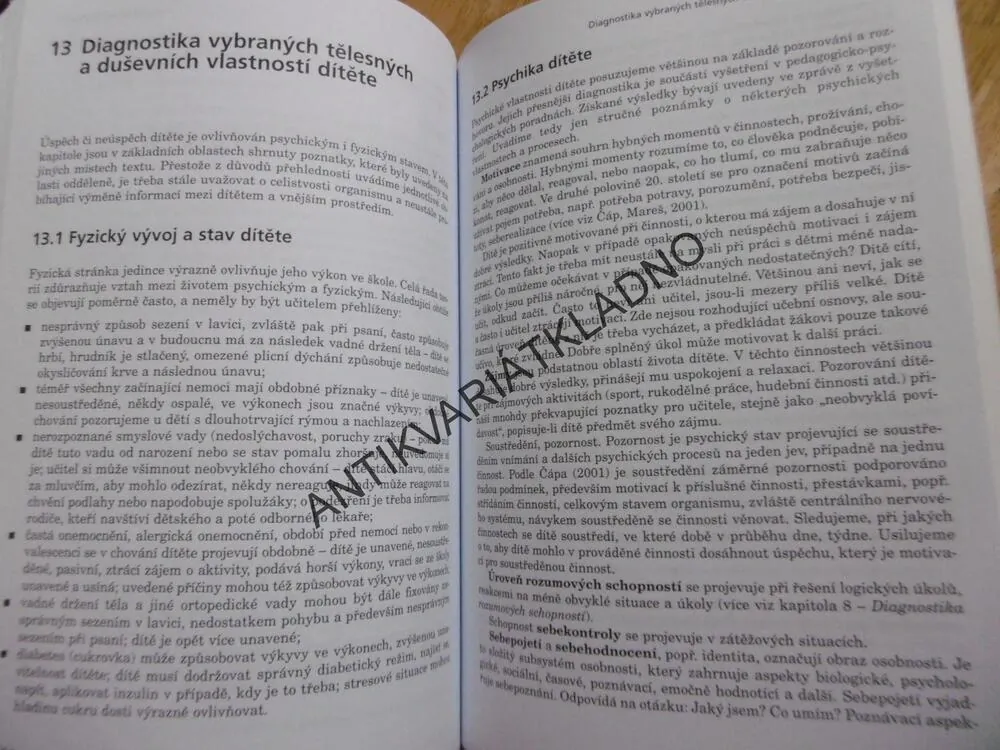 PEDAGOGICKÁ DIAGNOSTIKA A INDIVIDUÁLNÍ VZDĚLÁVACÍ PROGRAM, ZELINKOVÁ