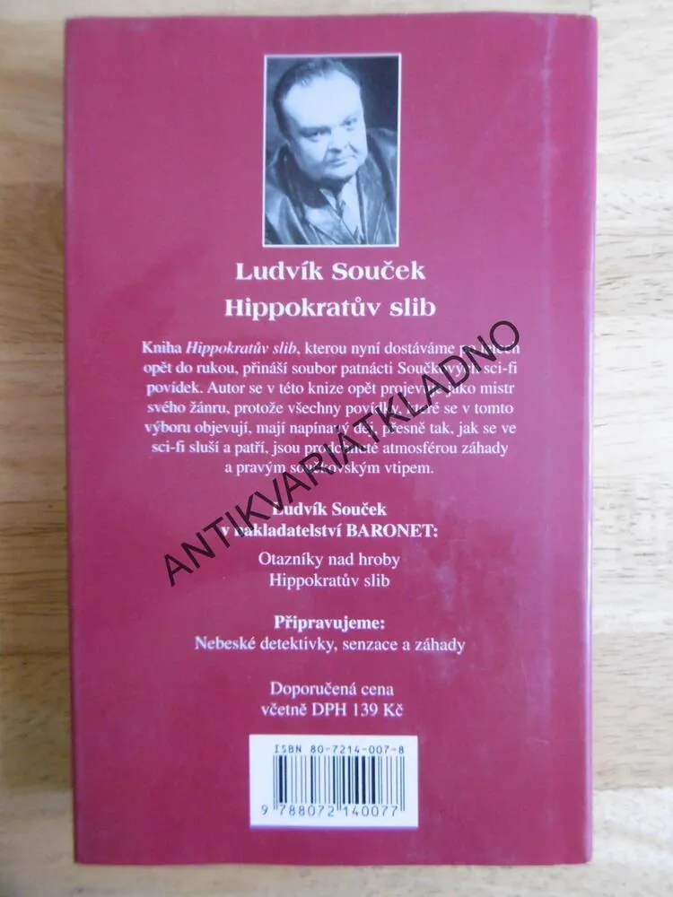HIPPOKRATŮV SLIB, LUDVÍK SOUČEK, **an