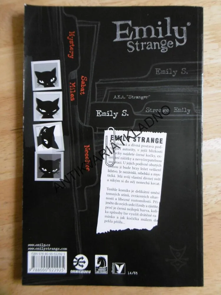 EMILY STRANGE, ZTRACENÁ, TEMNÁ A ZNUDĚNÁ, KOMIKS, **an