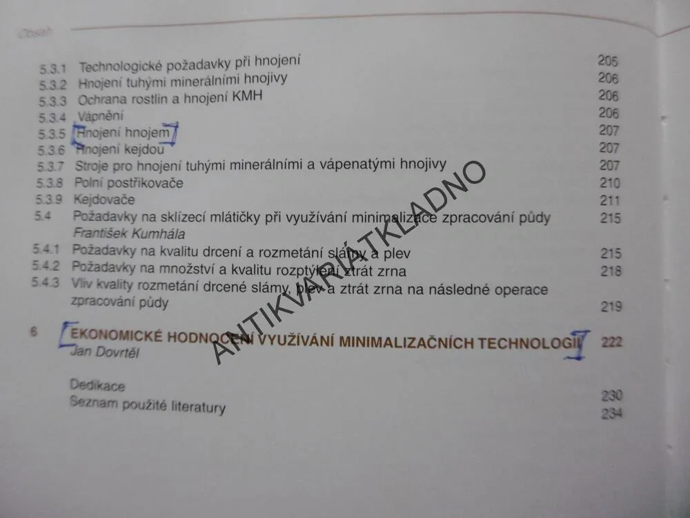 MINIMALIZACE ZPRACOVÁNÍ PŮDY, JOSEF HŮLA, PROCHÁZKOVÁ