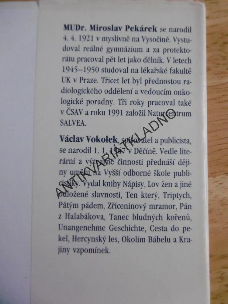 TAJEMSTVÍ ZDRAVÍ A NADĚJE, PEKÁREK, VOKOLEK