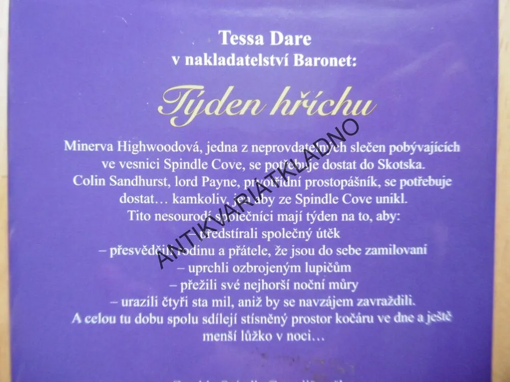 TÝDEN HŘÍCHU, TESSA DARE,