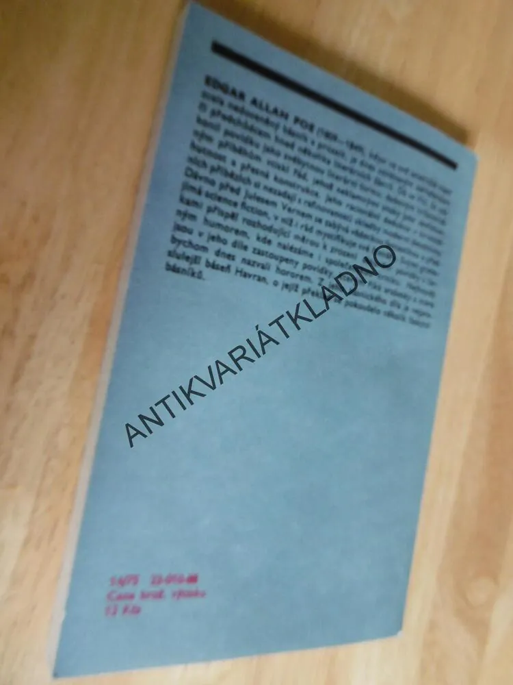 ČERNÝ KOCOUR, EDGAR ALLAN POE, **an