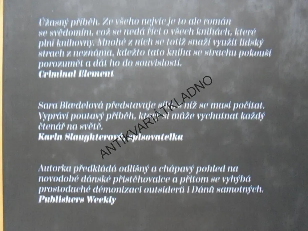 JEN JEDEN ŽIVOT, SARA BLAEDELOVÁ, DETEKTIVKA ROMÁN, **an