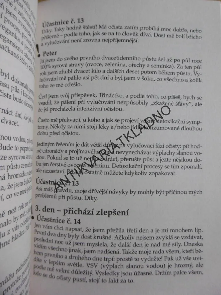 DESETIDENNÍ OČISTA TĚLA, PETER GLICKMAN