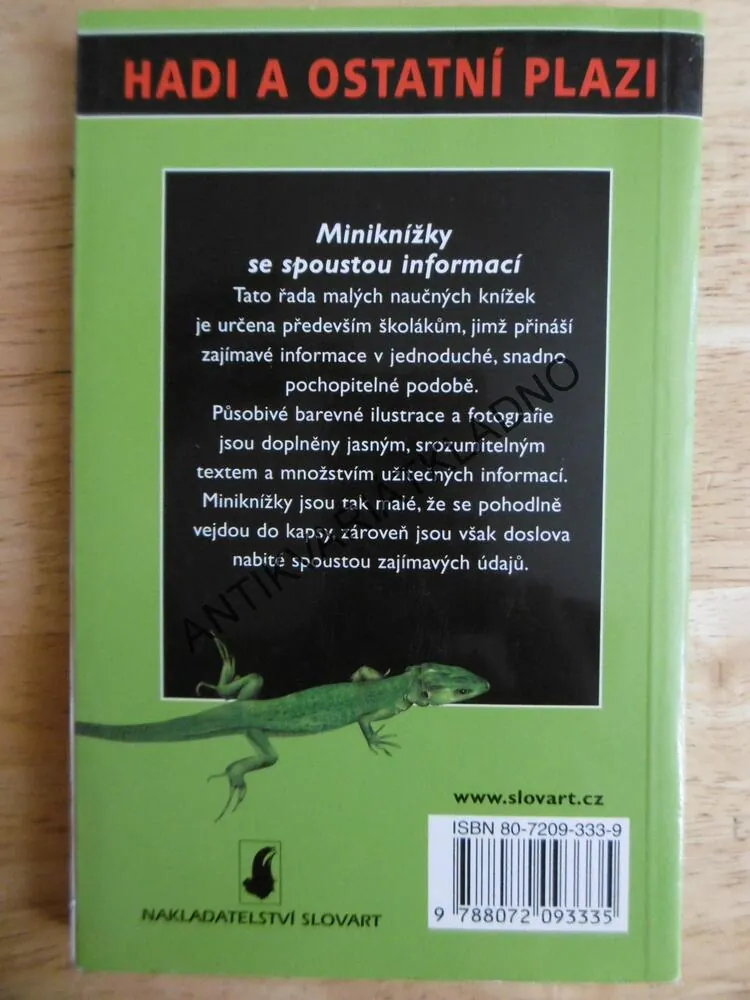 MINIKNÍŽKA HADI A OSTATNÍ PLAZI