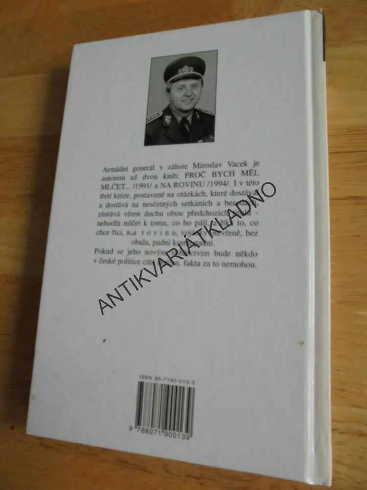 ROZSOUDÍ NÁS ČAS ANEB ŽIVOT NENÍ NA POVEL, M.VACEK,ARMÁDNÍ GENERÁL, **an