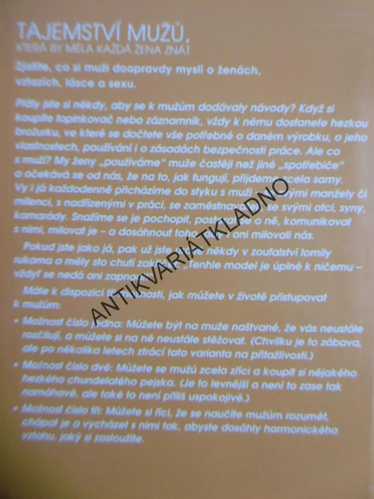 TAJEMSTVÍ MUŽŮ, KTERÁ BY MĚLA KAŽDÁ ŽENA ZNÁT, BARBARA DE ANGELIS