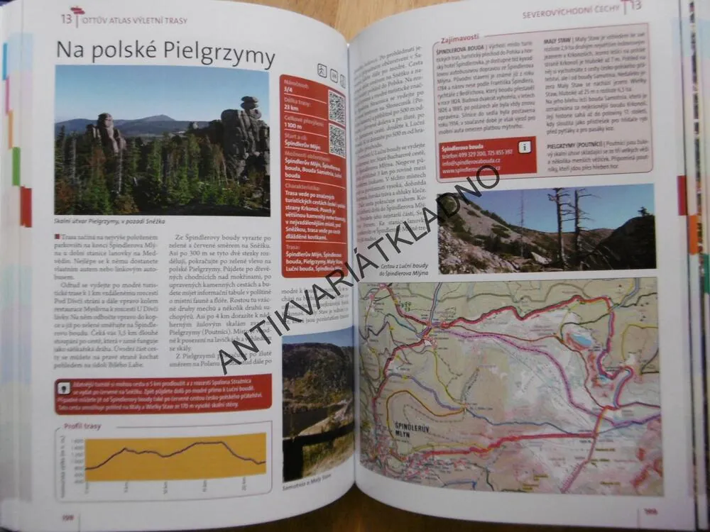 OTTŮV ATLAS VÝLETNÍ TRASY ČESKÁ REPUBLIKA, 156 CYKLOVÝLETŮ, 240 TURISTICKÝCH TRAS, 1000 TIPŮ, **an