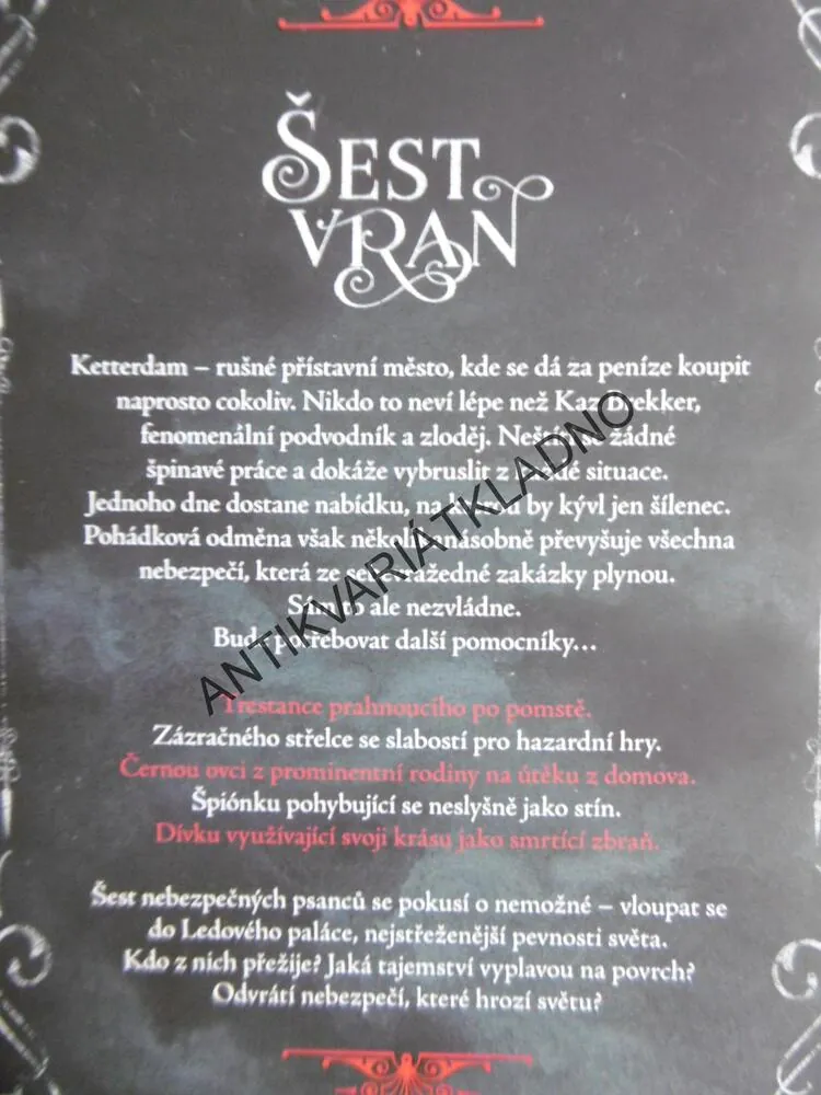 ŠEST VRAN, LEIGH BARDUGO, (AUTOR GRIŠA)