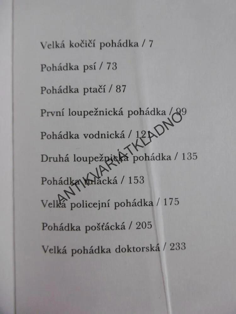 DEVATERO POHÁDEK, KAREL ČAPEK, **an