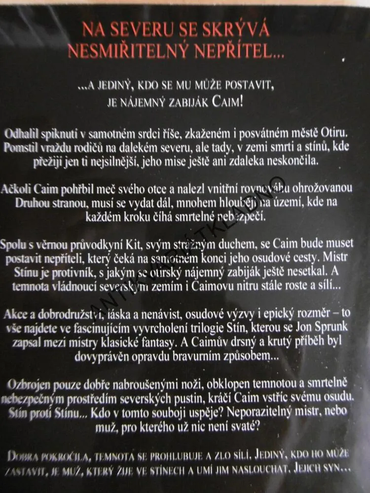SYN STÍNU,STÍN 1-3, JON SPRUNK