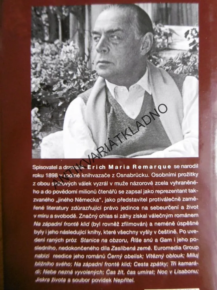 NA ZÁPADNÍ FRONTĚ KLID, ERICH MARIA REMARQUE