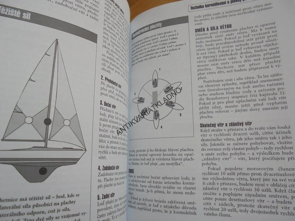 JACHTAŘSKÉ TECHNIKY, OBRAZOVÁ PŘÍRUČKA, LOĎ, JACHTA, MOŘE