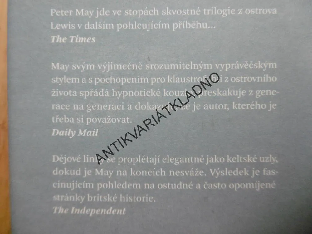 OSTROV ENTRY, PETER MAY, **an