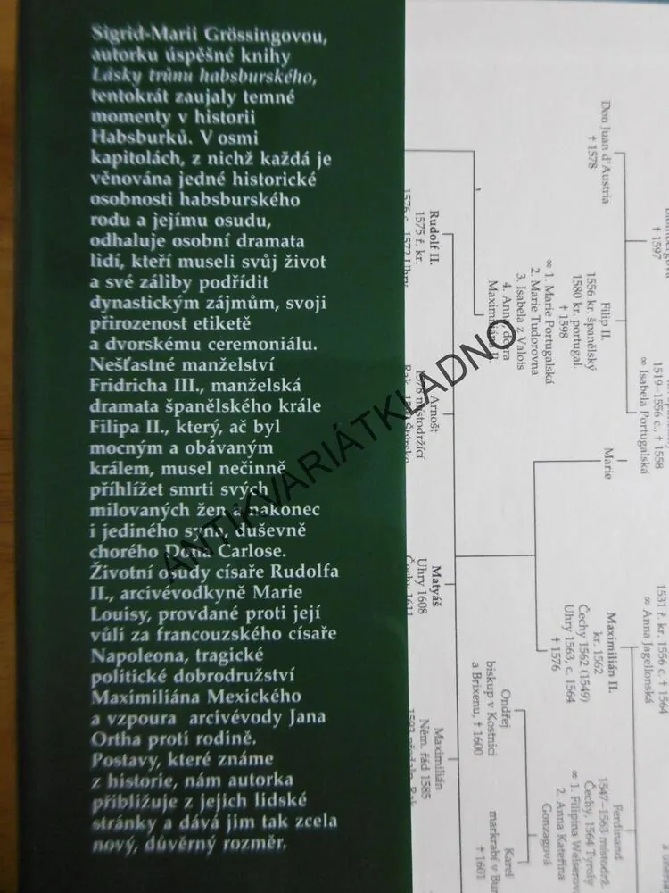 STÍNY NAD TRŮNEM HABSBURSKÝM, SIGRID-MARIA GROÖSSINGOVÁ, **an