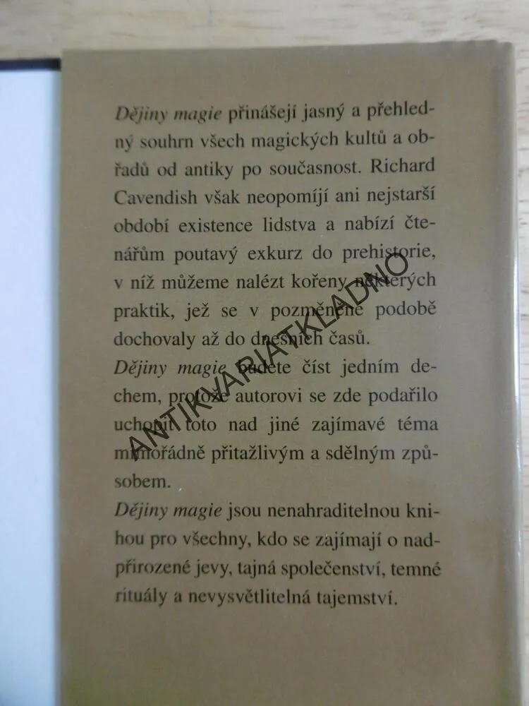 DĚJINY MAGIE, RICHARD CAVENDISH, 
