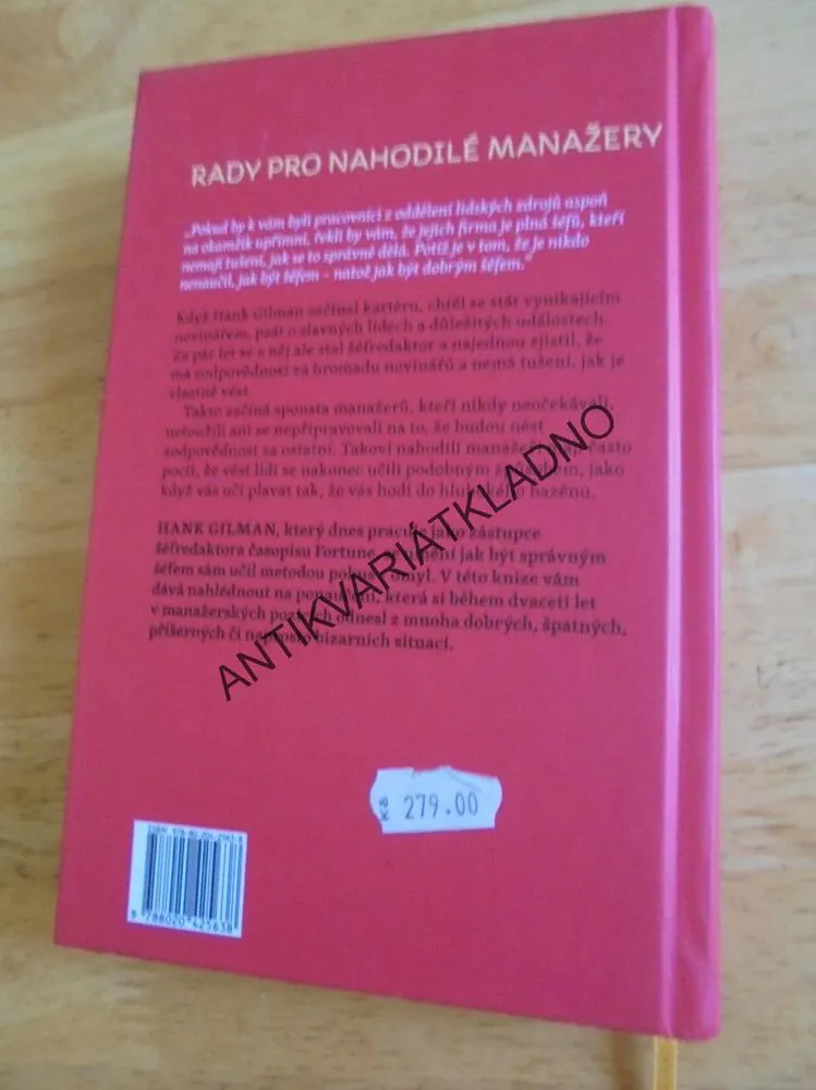 VŠECHNY VYRAZIT NEMŮŽETE..RADY PRO MANAGERY,GILMAN