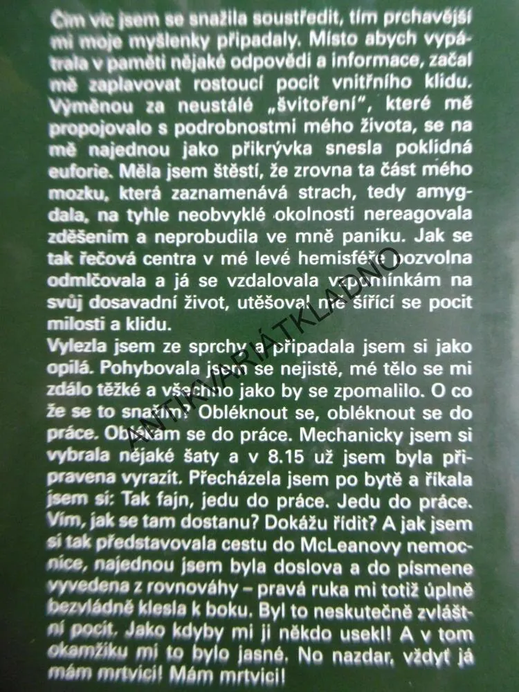 MŮJ OKAMŽIK PROZŘENÍ, JILL BOLTEOVÁ TAYLOROVÁ