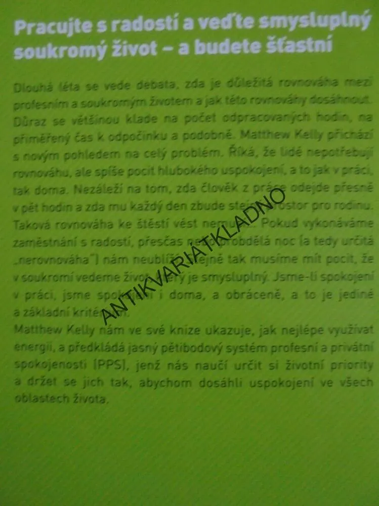 BUĎTE SPOKOJENÍ V PRÁCI I DOMA, M.KELLY, JAK ROZVÍJET OSOBNOST